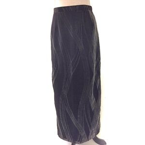 Scenario Long Skirt Size 40 Black-Silver